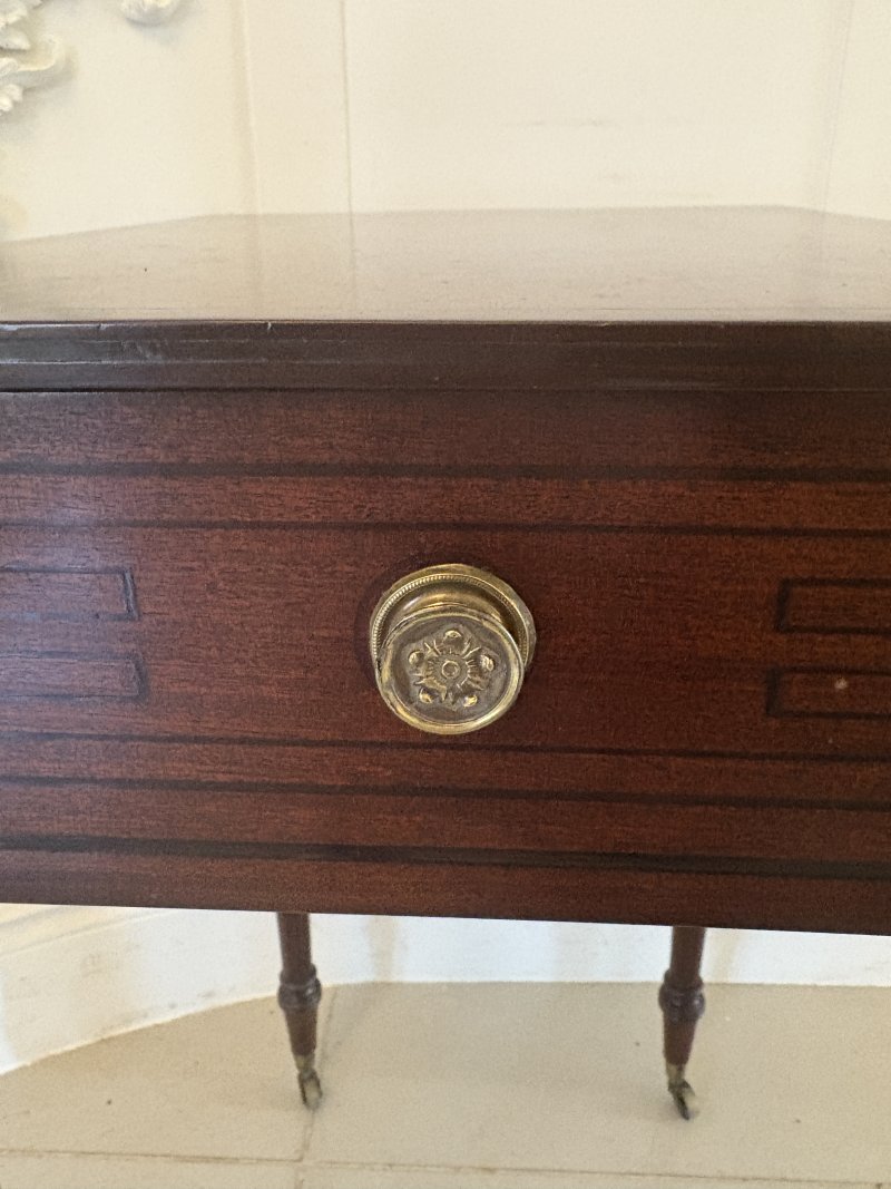 Fine Quality 19th Century Regency Antique Free Standing Lamp/Side Table - Image 12